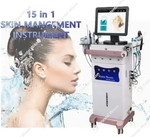 เครื่องจักรผิวหน้าด้วยการดูแลผิวหนัง 15 in 1