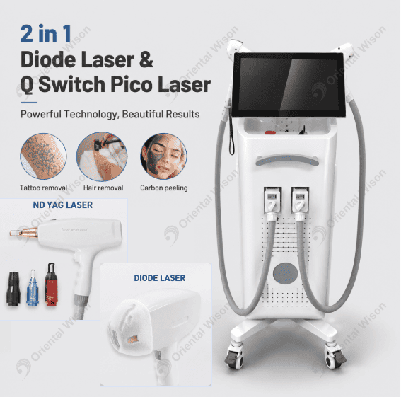 เลเซอร์ไดโอด 2 ใน 1 และเลเซอร์ Q Switch Pico