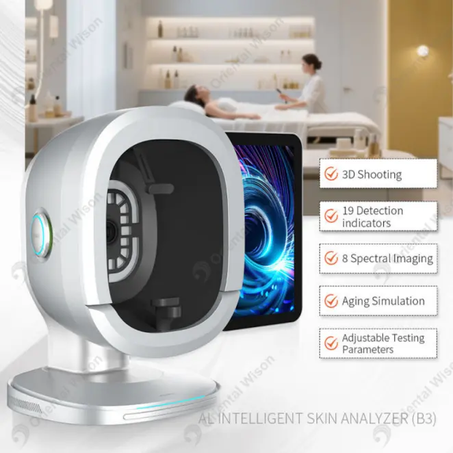 2 ใน 1 การวิเคราะห์ผิวอาชีพด้วยการตรวจจับหนังศีรษะผม