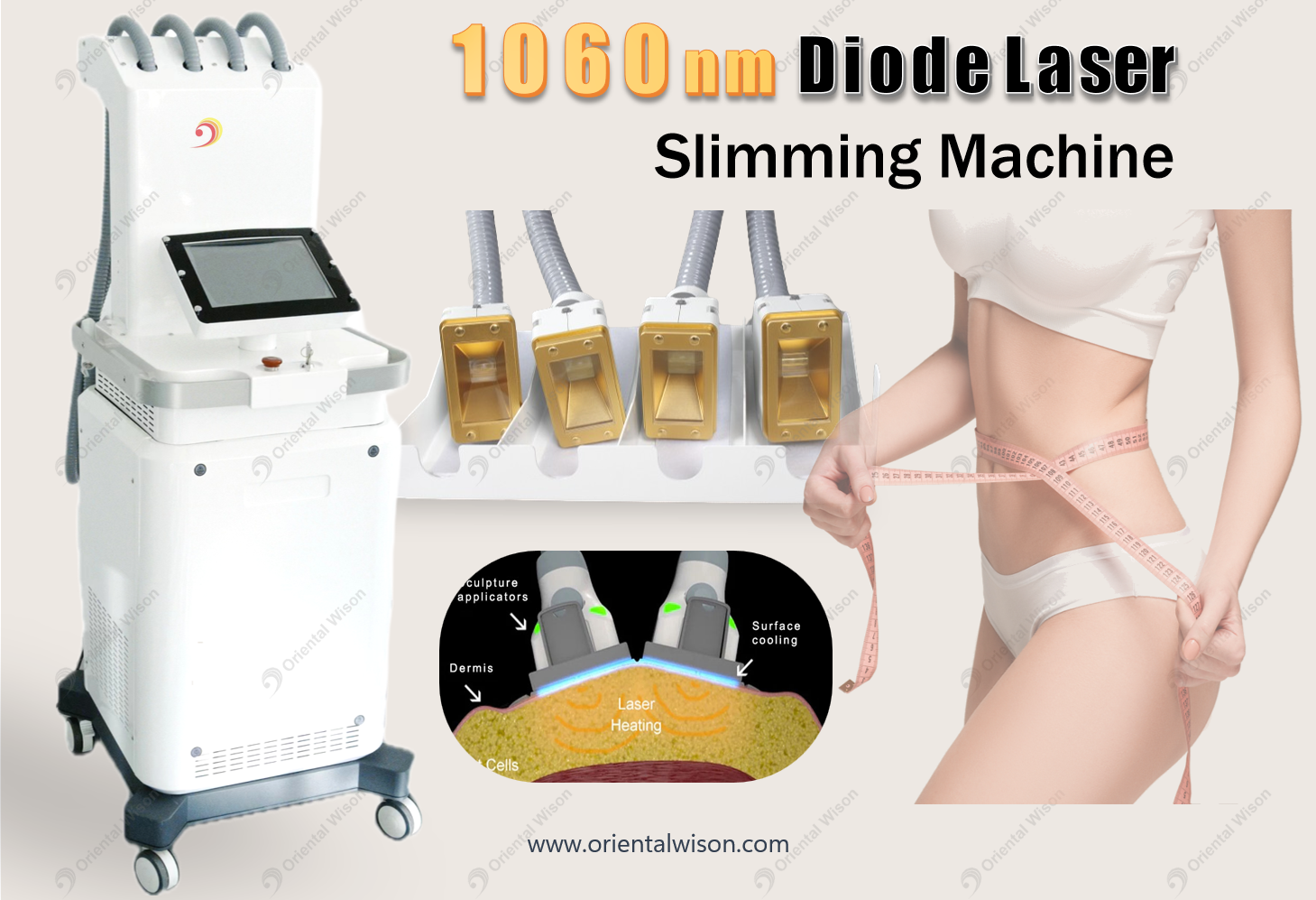 1060nm Diode Laser Sculpsure เครื่องกระชับสัดส่วนแบบไม่รุกราน