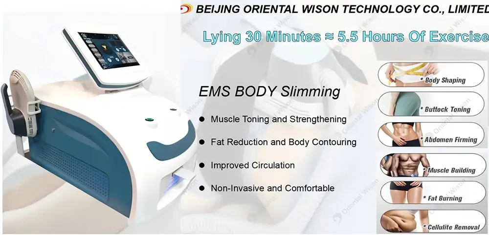 Ems Muscle Stimulation Rf Body Shaping Beauty Machine