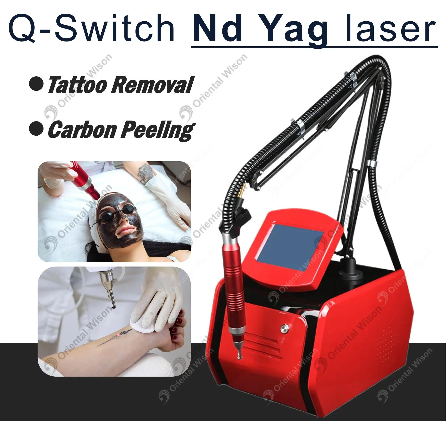 เครื่องเลเซอร์ตั้งโต๊ะ Q-Switch Nd Yag
